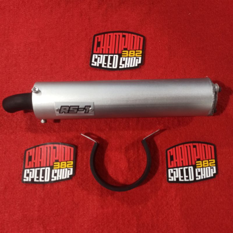Silencer Knalpot Aluminium RS1 RS-1 28cm Ninja 150 RR R SS ZX 150 150RR 150R ZX150 150SS