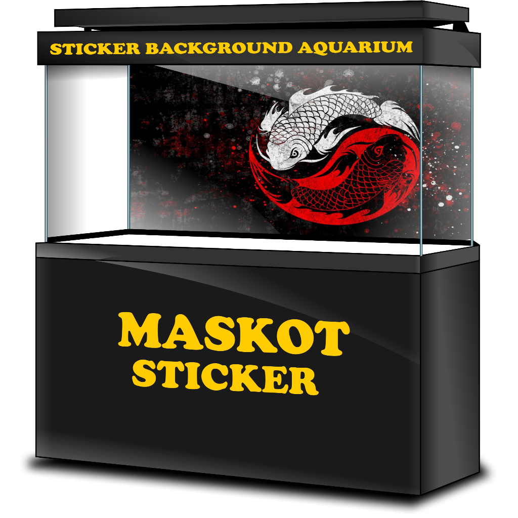 STICKER AQUARIUM, STIKER AKUARIUM, AQUASCAPE,  STIKER KACA AQUARIUM, STIKER BACKGROUND AQUARIUM, STI