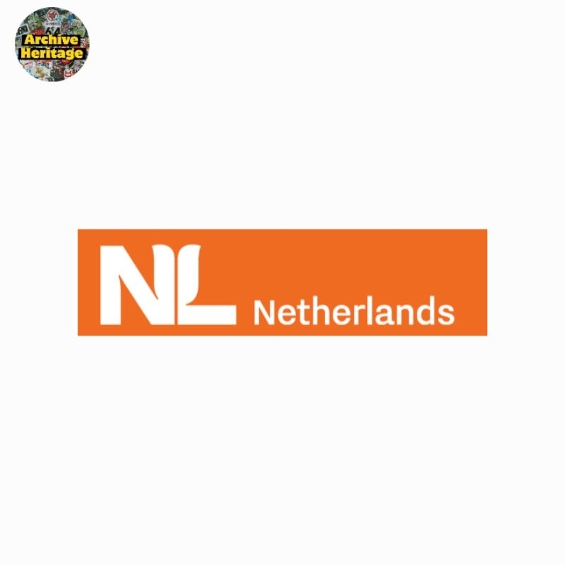 

sticker Netherlands NL country logo stiker