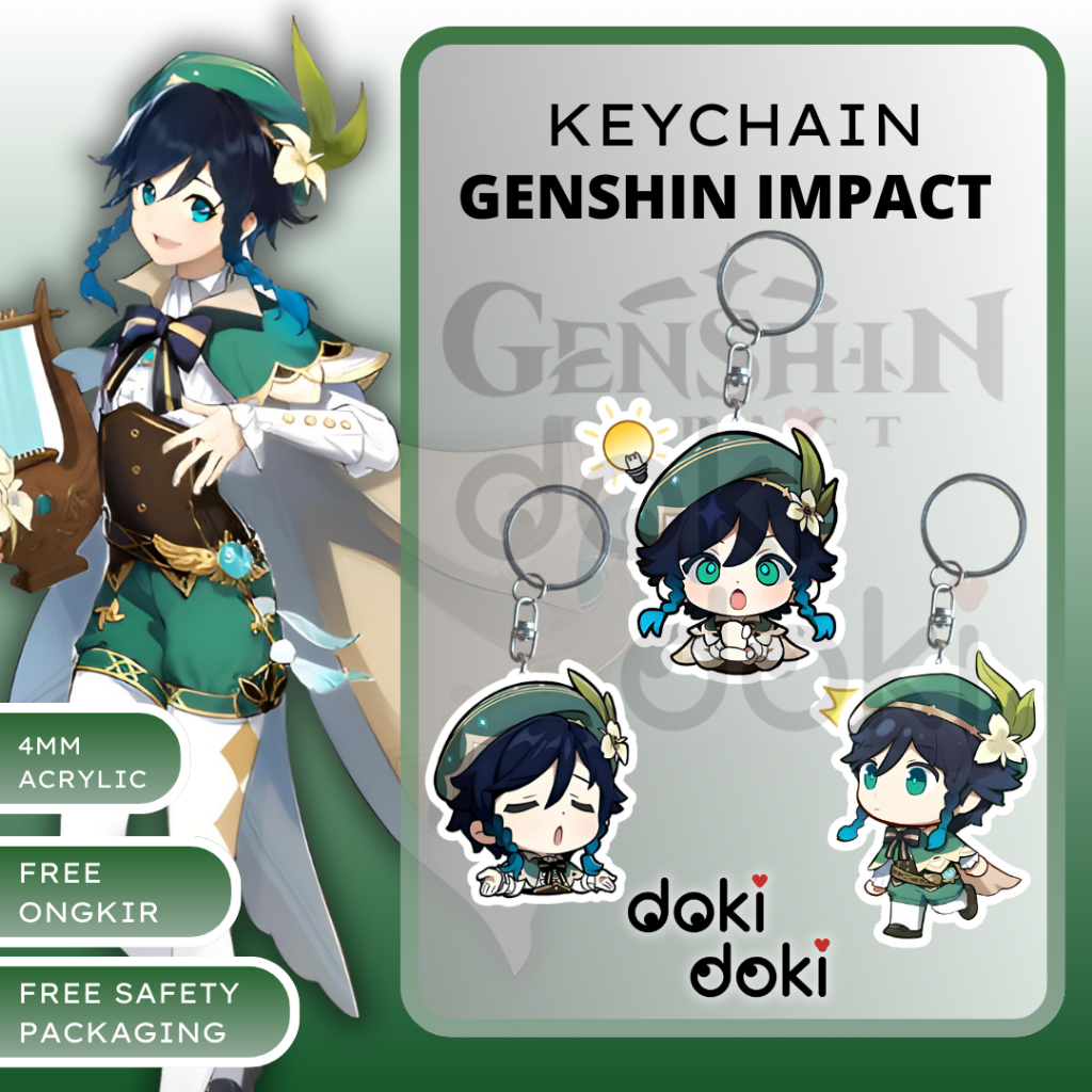GANTUNGAN KUNCI KEYCHAIN VENTI GENSHIN IMPACT