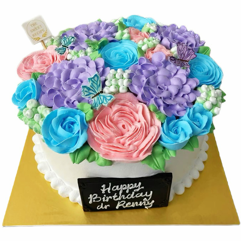 

Cake Flower Blue Purple