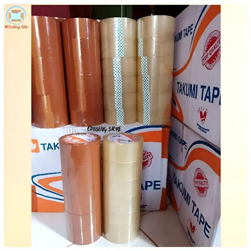 

LAKBAN BENING/COKLAT/1 ROLL ISI 6PCS/45MMX90YARD