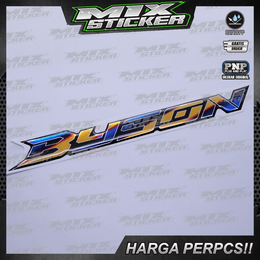 emblem timbul yamaha byson / emblem titanium byson / emblem custom byson / emblem custom byson 3D