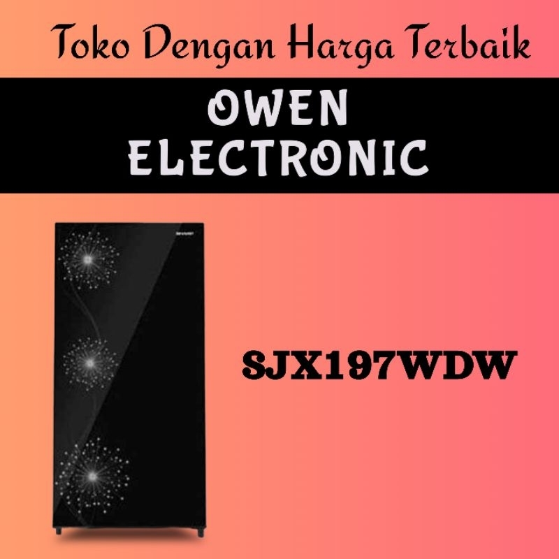 SHARP KULKAS 1 PINTU 1 DOOR REFRIGERATOR DANDELION SERIES SJX197WDW