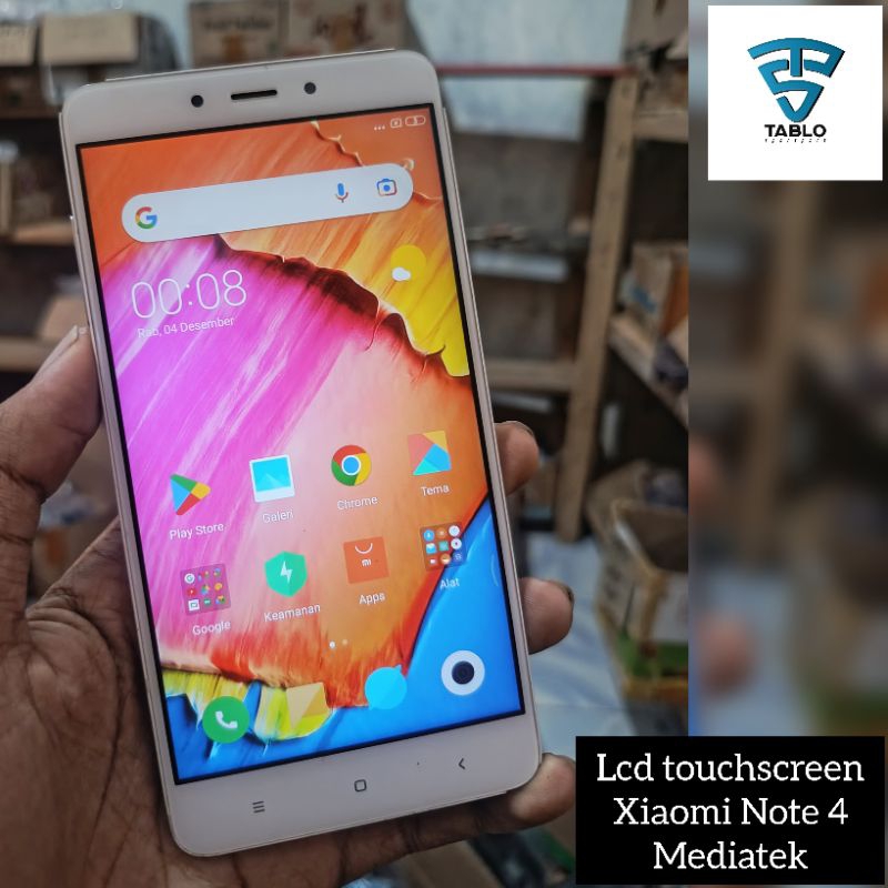 LCD touchscreen Xiaomi Note 4 mediatek original copotan hp