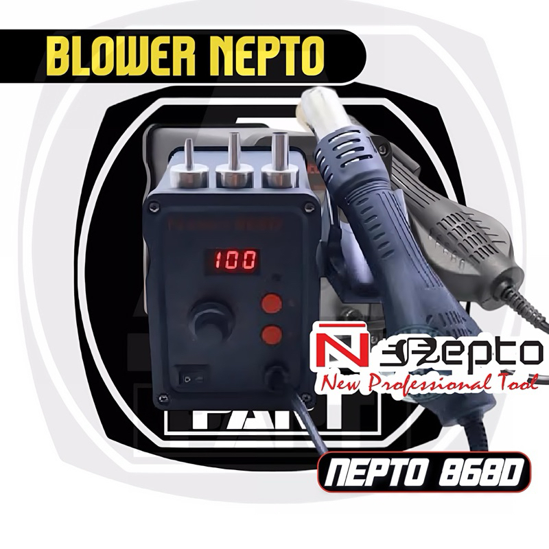 NEPTO 868D BLOWER HOT AIR SOLDER UAP BLOWER ORIGINAL