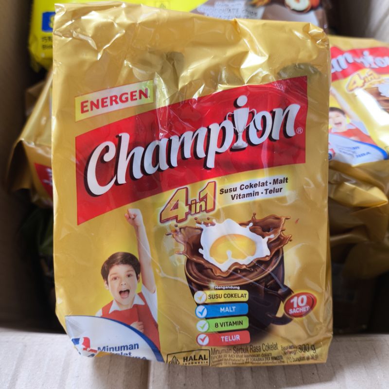 

Energen Champion Minuman Sereal Cokelat 1 Renceng 10 sachets