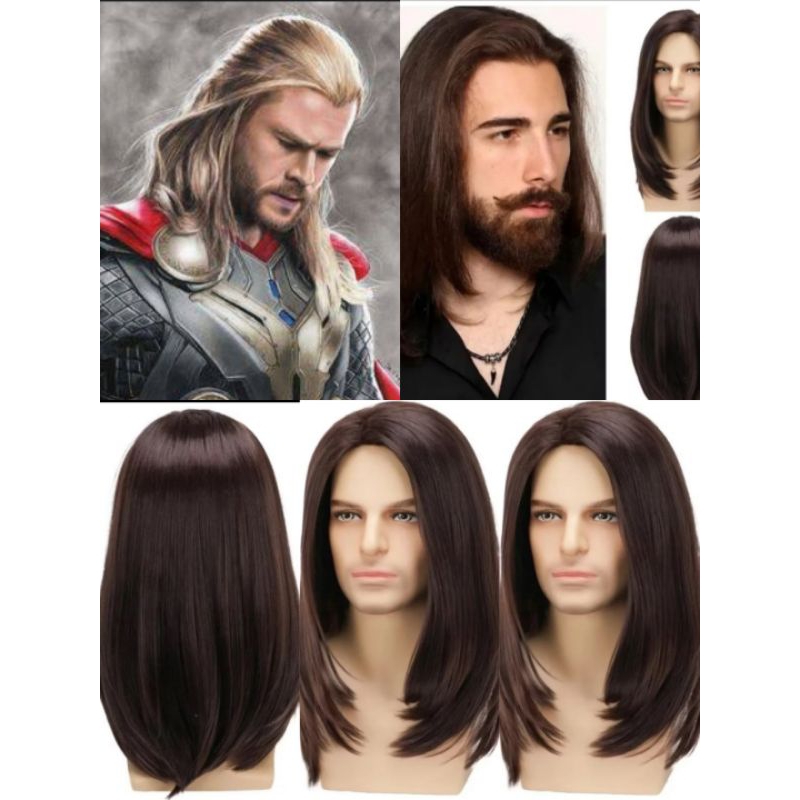 wig pria panjang gondrong