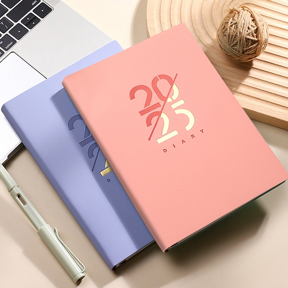 

【Dotding】Agenda Perencana 2025 Buku Harian Kalender Bulanan Buku Catatan Harian A5 Perencana Daftar Portabel Buku Catatan Alat Tulis Kantor Sekolah