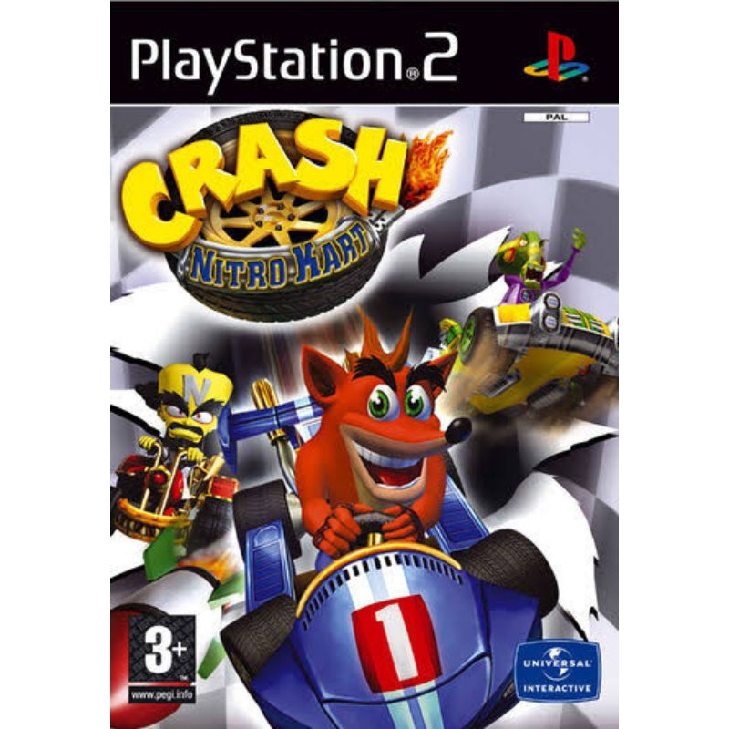 KASET PS2 CTR  CRASH NITRO KART PS 2