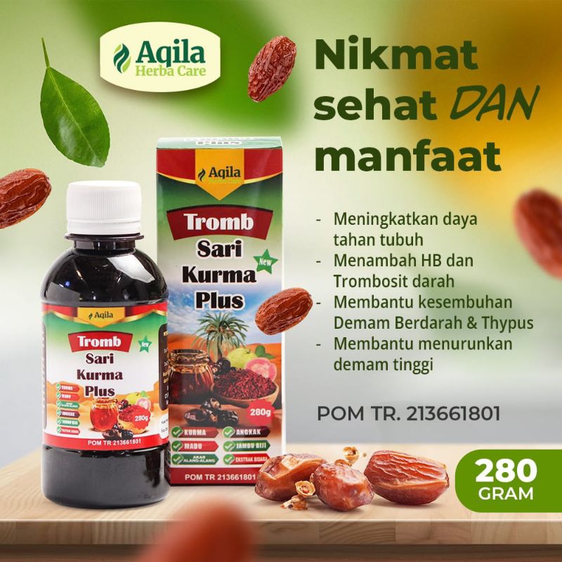 

Madu Angkak Trombofit Aqila 280gr - Sari Kurma - Penambah Trombosit