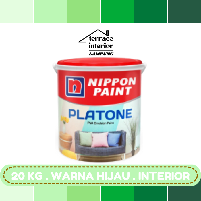 Cat Tembok Interior Nippon Paint Platone Warna Hijau 20 KG