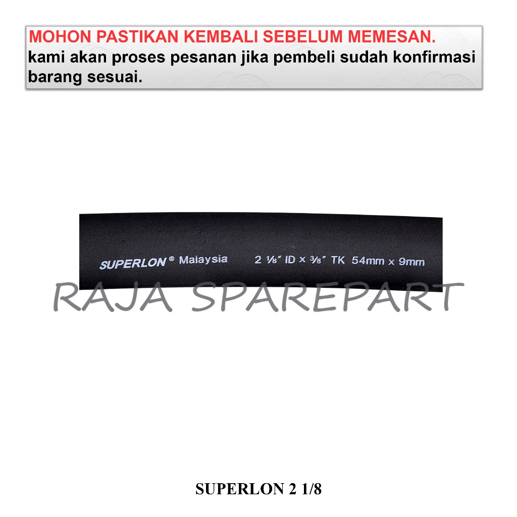 S21/8 SUPERLON/SUPERLON PEMBUNGKUS PIPA AC/SUPERLON 2 1/8