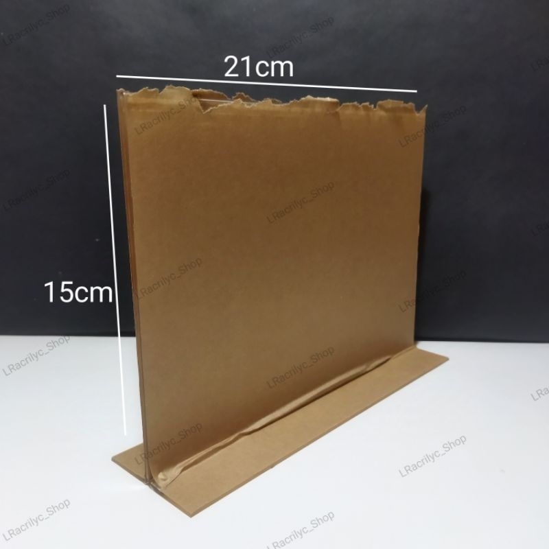 

AKRILIK TEMPAT BROSUR/TENT HOLDER/TENT CARD UKURAN A5 LANDSCAPE T