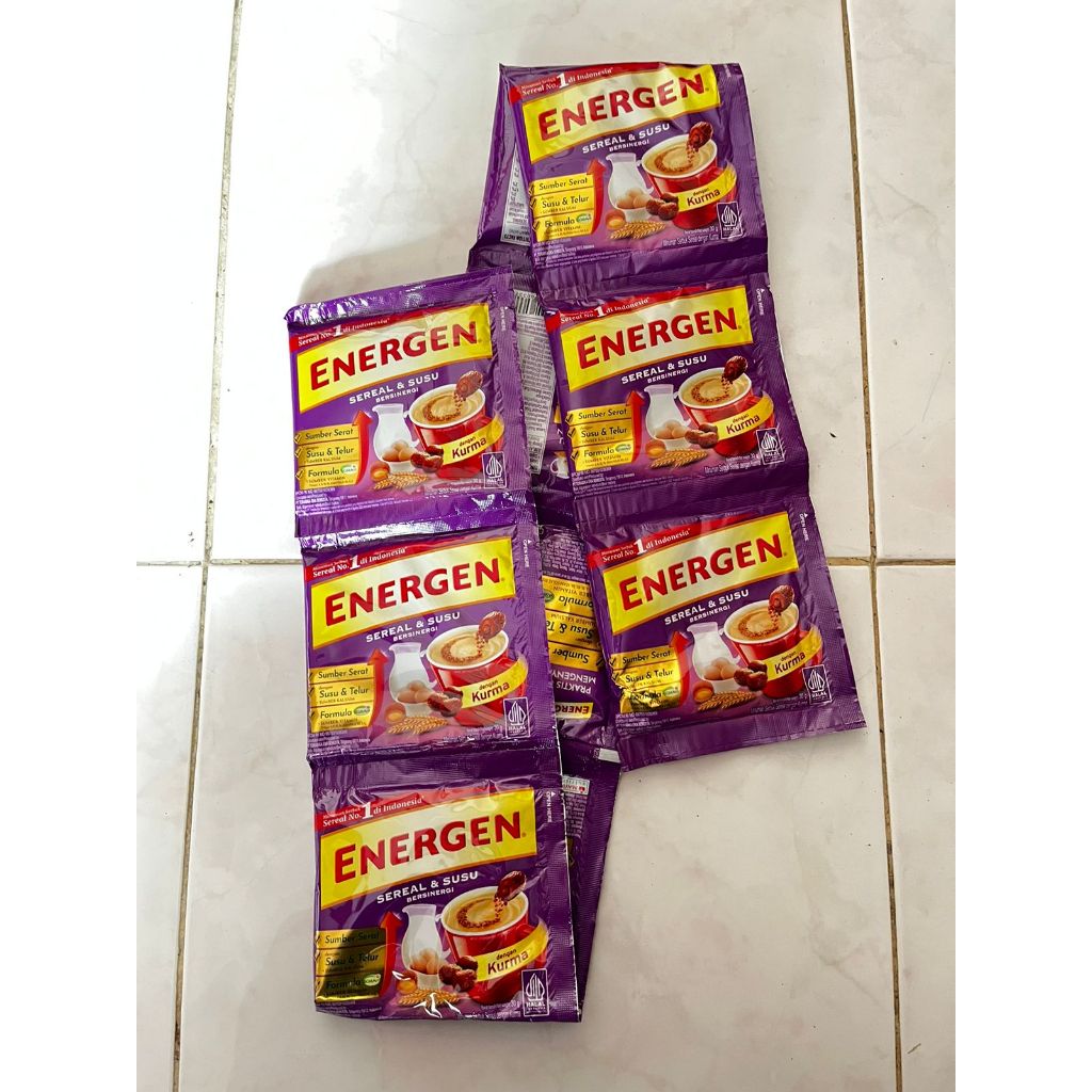 

Energen Kurma ( Harga 1 renteng isi 10 sachet x 34 gr )