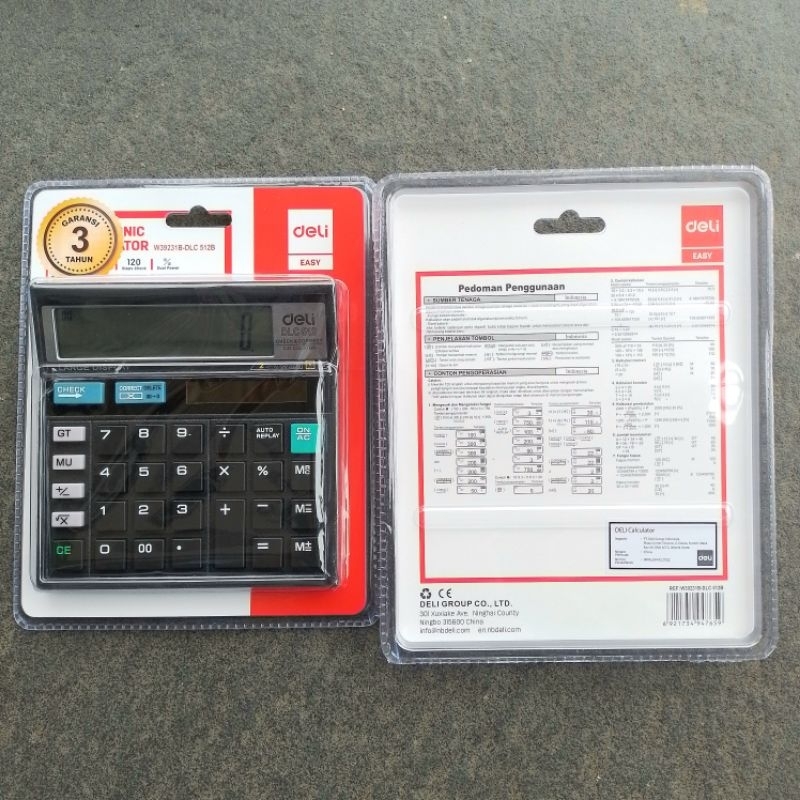 

Kalkulator Calculator Deli W39231B ( Pcs ) [ Original ]