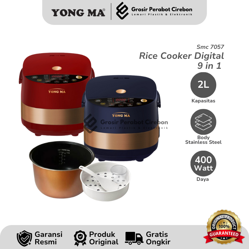 YONGMA RICE COOKER DIGITAL  SMC-7057 2 LITER / SMC 7057 RICE COOKER DIGITAL YONGMA