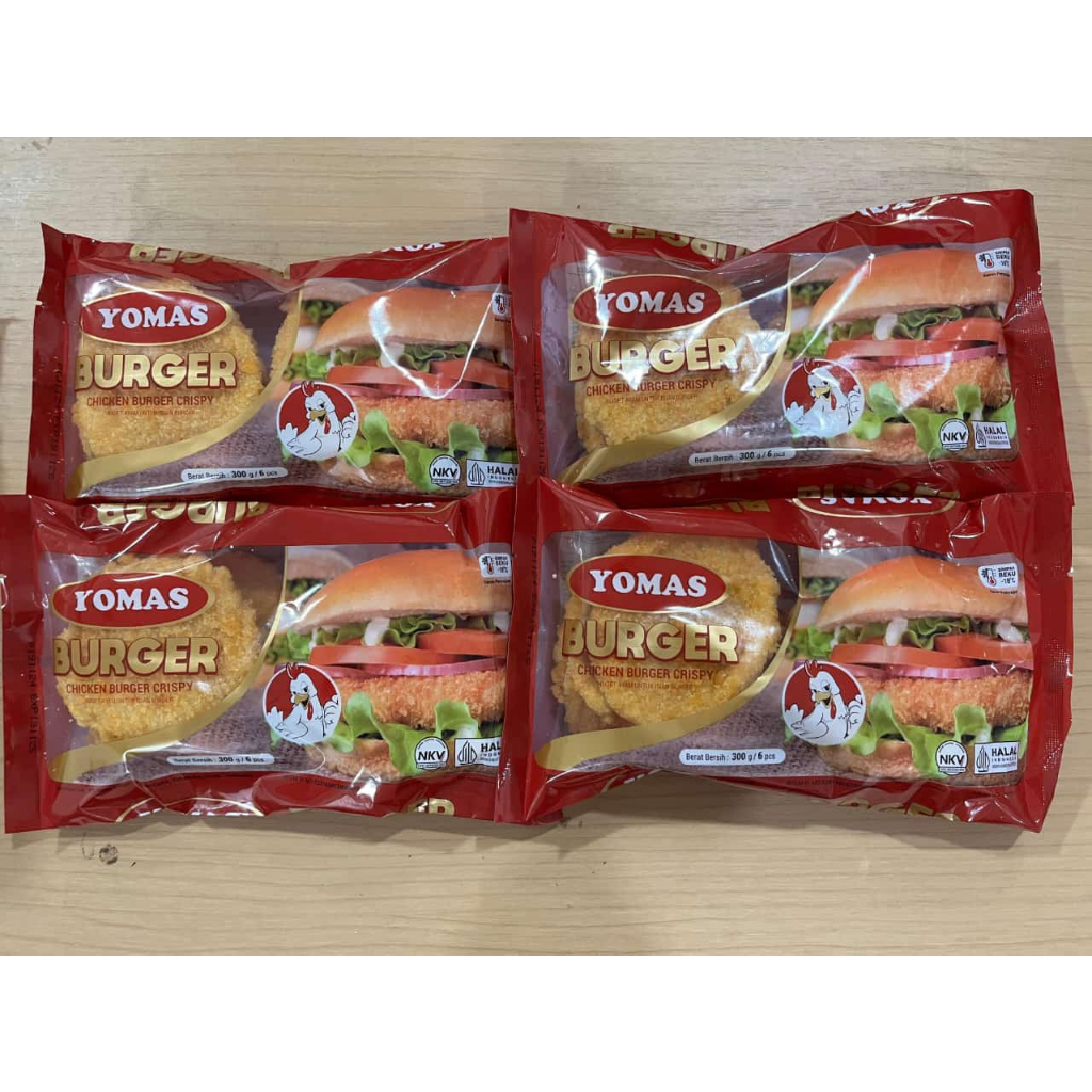 

Yomas Chicken Burger Ayam Crispy kriuk