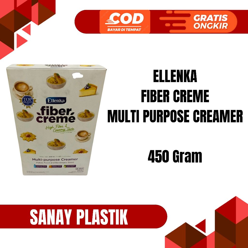 

FIBER CREME ELLENKA 450 GRAM MULTI PURPOSE CREAMER SEHAT