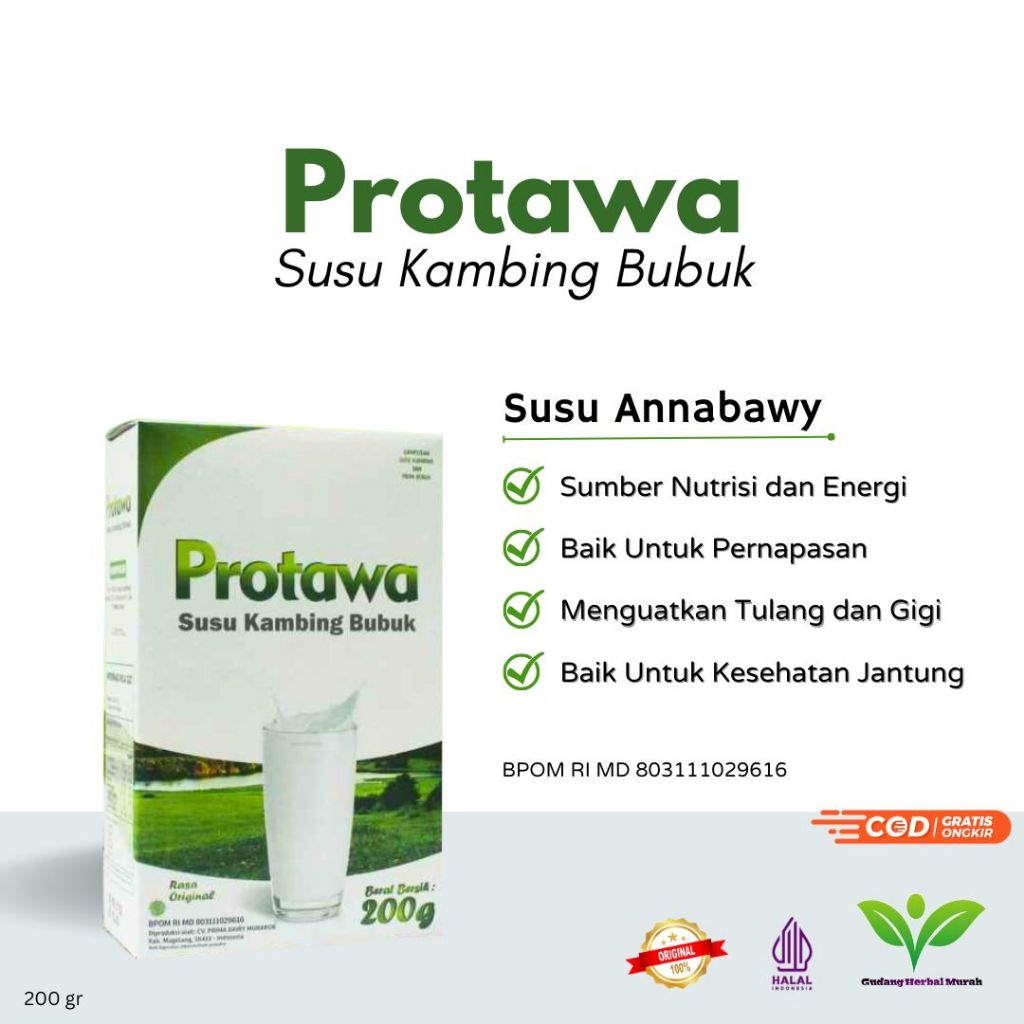 

Susu Kambing Etawa Protawa 200gr Annabawy - ORIGINAL