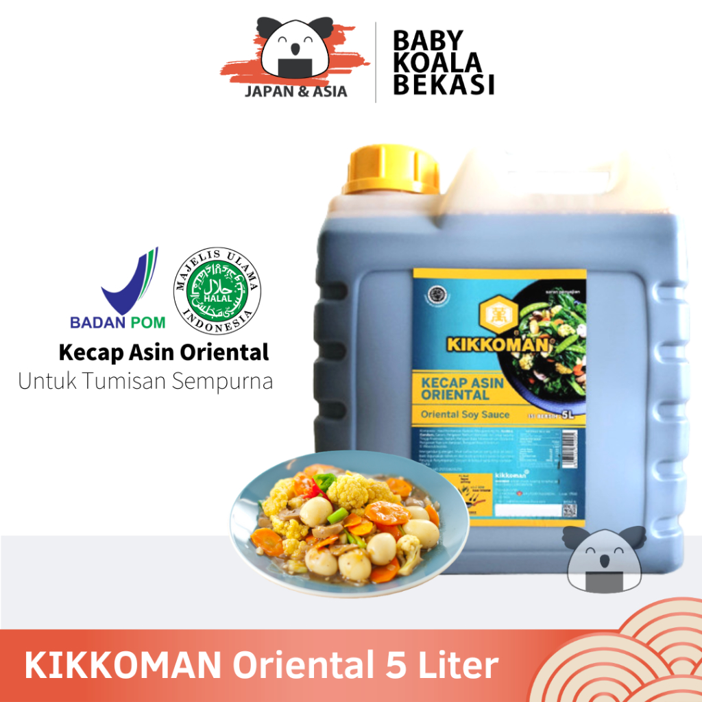 

KIKKOMAN Oriental Soy Sauce 5 Liter Halal. - Bekasi