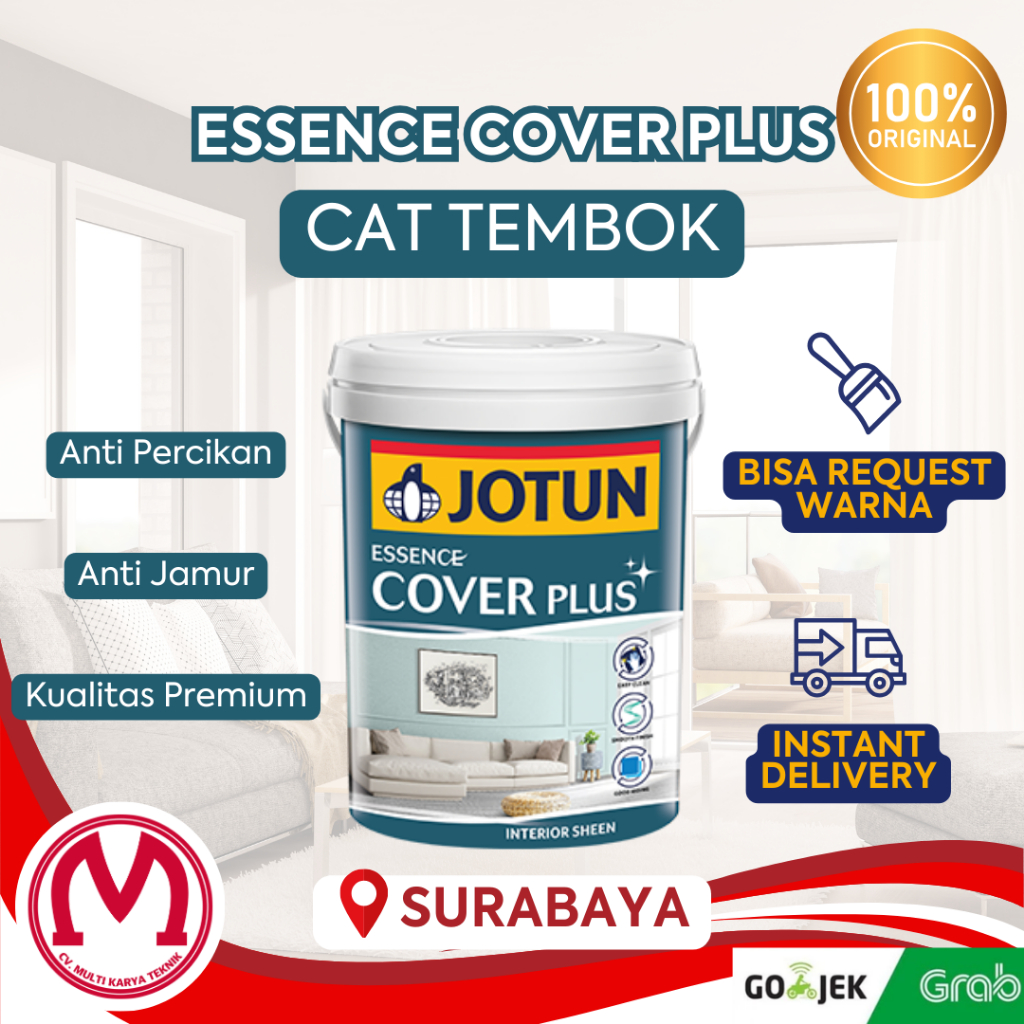 Jotun Essence Cover Plus Cat Tembok Interior 3.5L