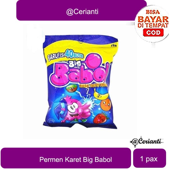 

Permen Karet Big Babol 1 Pack Isi 40 Butir_Cerianti