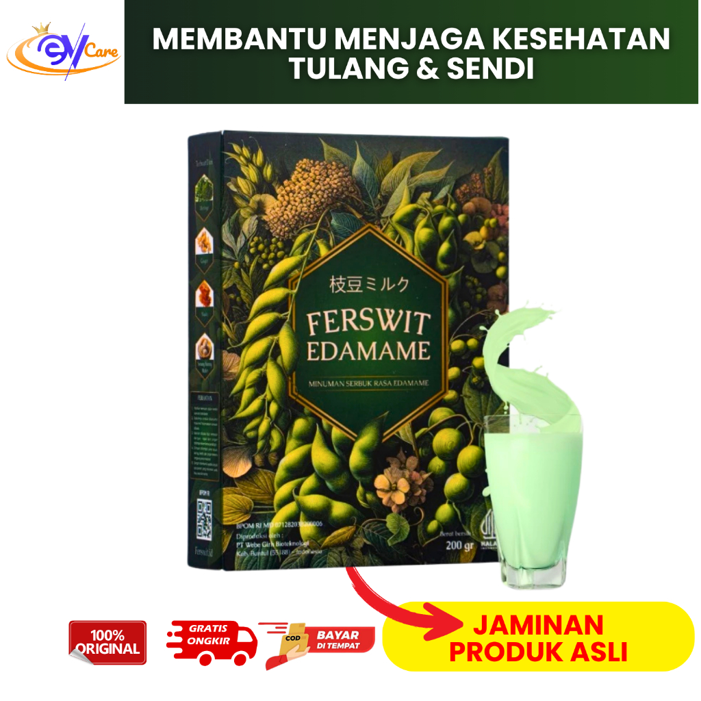 

Ferswit Edamame Minuman Serbuk Rasa Edamame Atasi Nyeri Sendi Asam Urat Kebas Dan Kesemutan 200gr