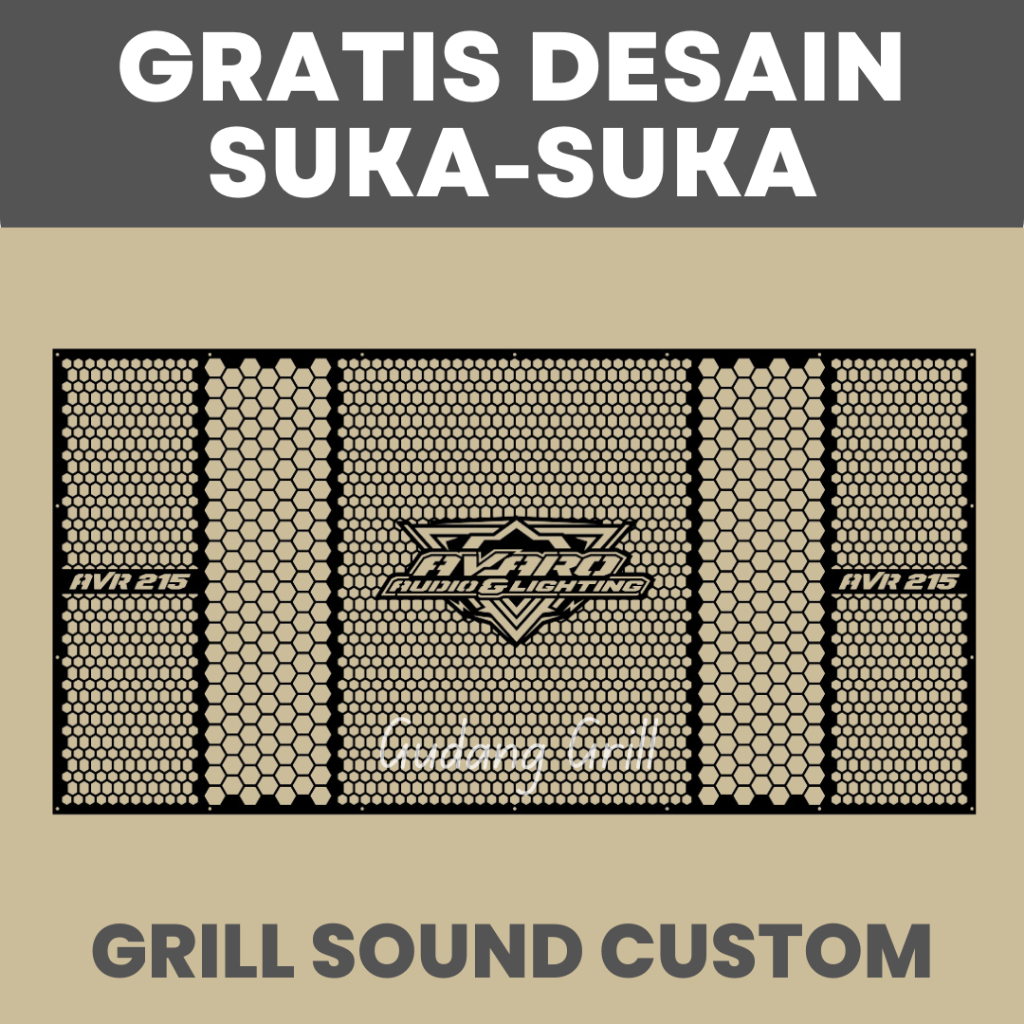 Grill sound tutup box speaker line array 12 inch