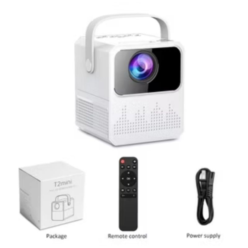 Second proyektor Tripsky T2mini Proyektor Android TV 1080P Smart Projector 6000 Lumen Android 9.0 Ra