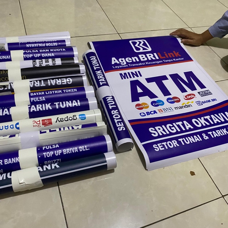 STIKER VINYL PRINT UV UNTUK NEONBOX (stikernya saja)