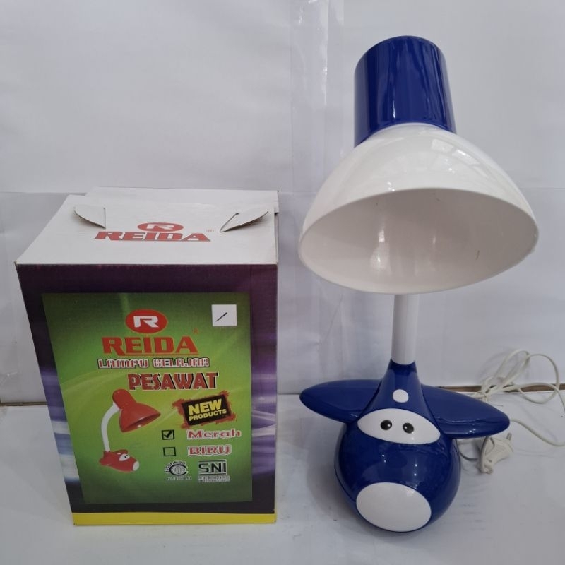 Reida Lampu Belajar Karakter Bentuk Pesawat-Lampu Meja Belajar Karakter Pesawat