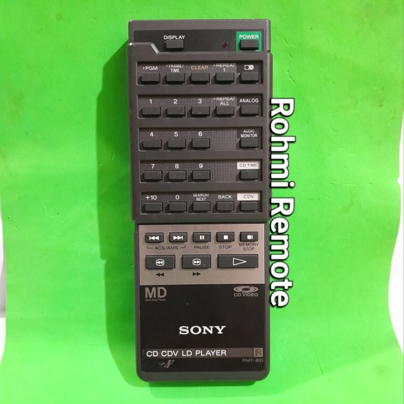 REMOTE REMOT LD PLAYER SONY RMT-801 ORIGINAL ASLI