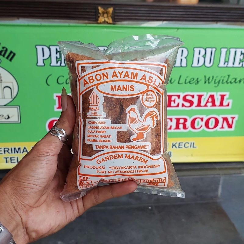 

Abon Ayam manis gandem marem 90g / free bubble wrap