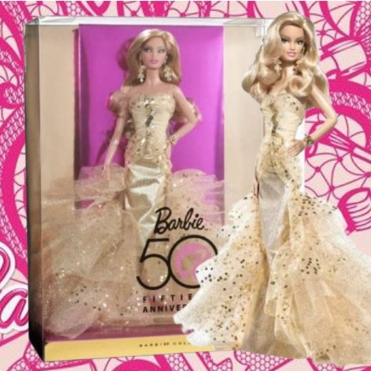 Barbie Collector 60th Anniversary Doll Blonde Hair and Diamond - Anniversary 50