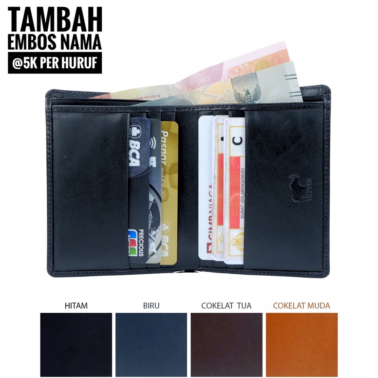 KODE S45E RHYM Original  Dompet Kartu Pria Kulit Asli R 87