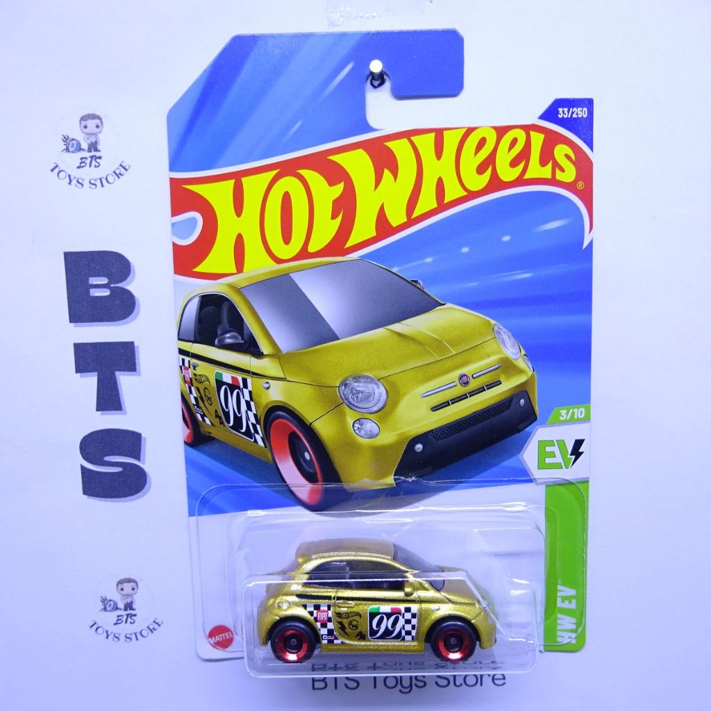 Hot Wheels Fiat 500e Gold