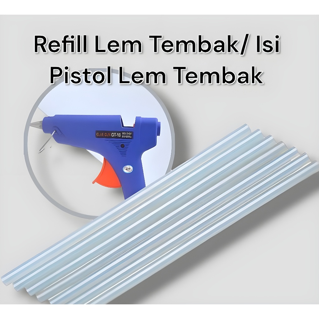 

Isi Lem Tembak Besar / Glue Gun Stick Refill / Lem Bakar isi 10pcs