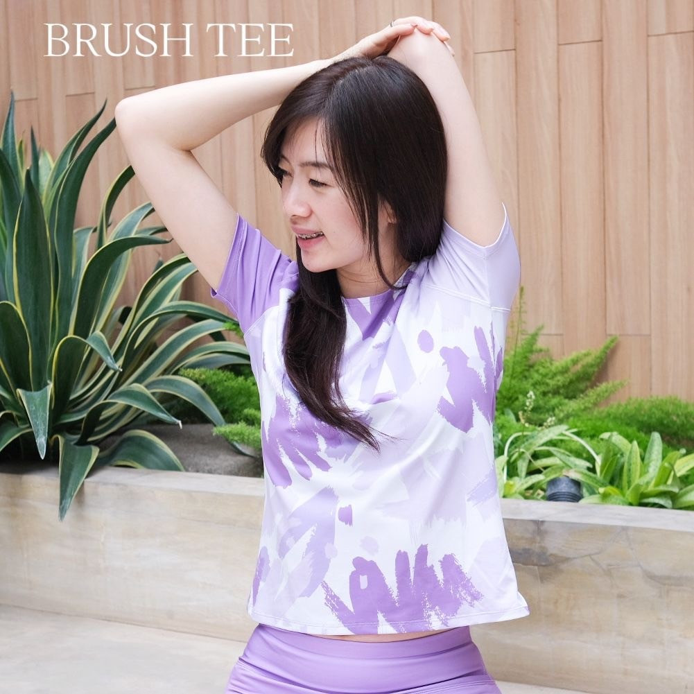 KAOS OLAHRAGA MERAH PUTIH INDONESIA BRUSH TEE BAJU ZUMBA AEROBIK