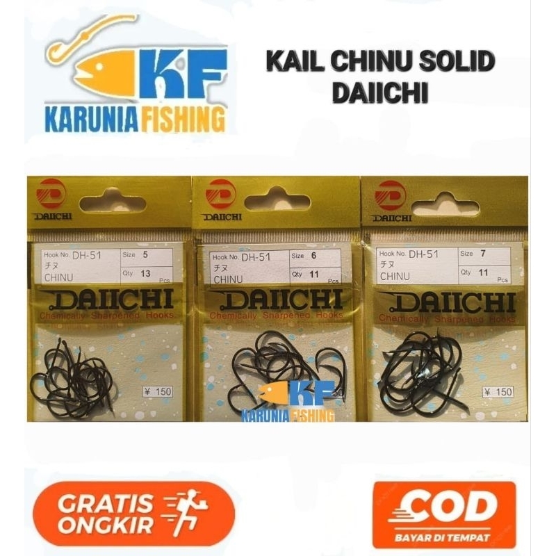 Kail Daichi Daiichi Kail Chinu Solid DH-51 Hitam