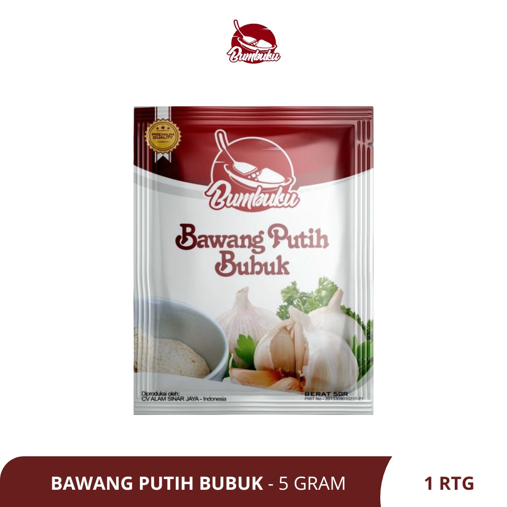 

BUMBUKU - Bawang Putih Bubuk 5 GRAM - 1 Renteng Isi 12 Pcs