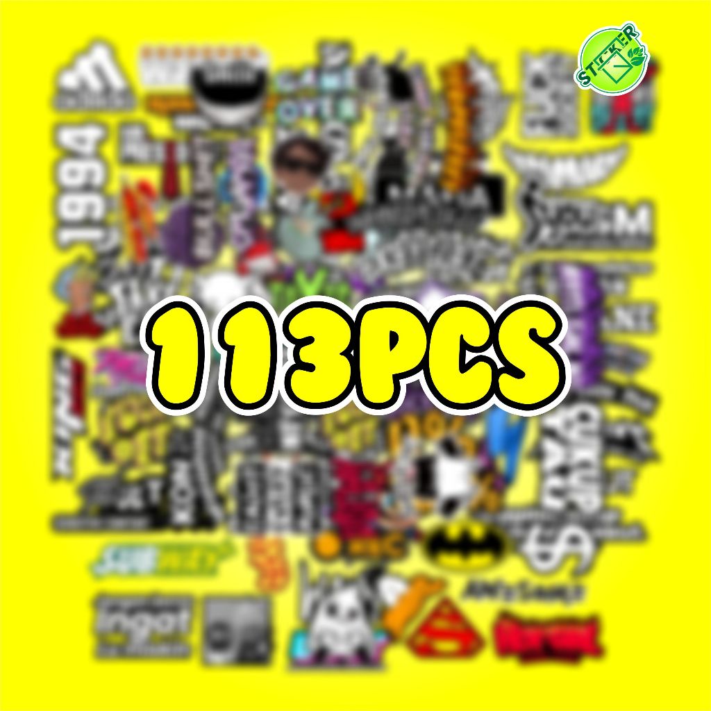 

Sticker 113PCS STIKER PACK ISI 113PCS KATA KATA HITS VIRAL PRINT CUT TINGGAL TEMPEL