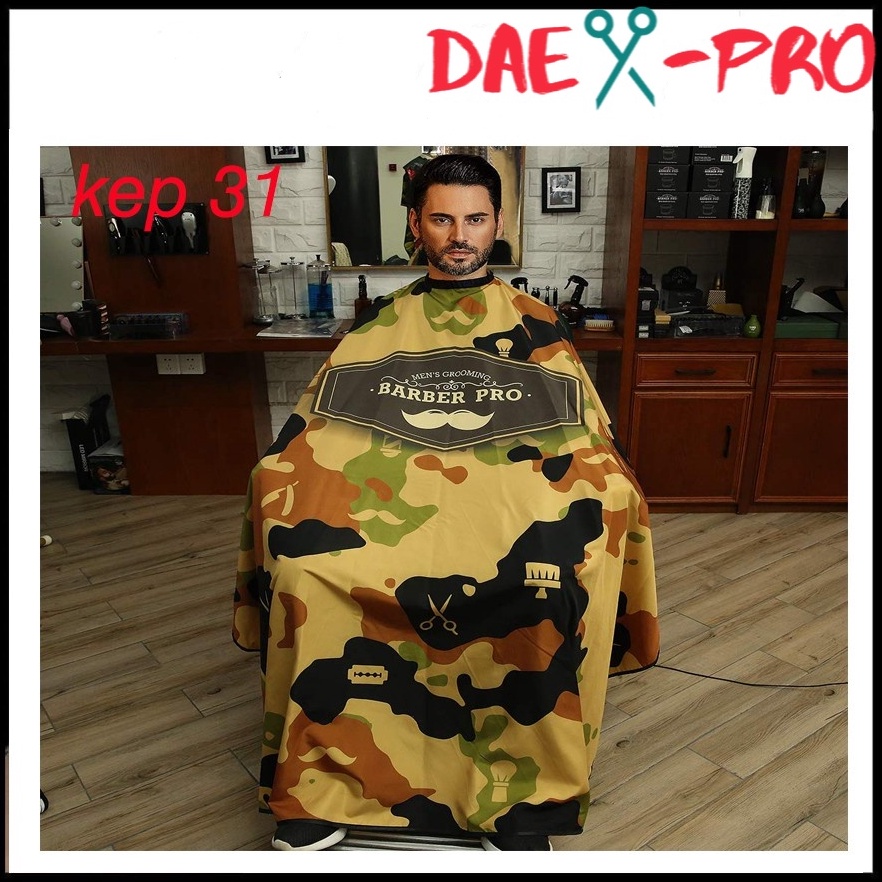 KODE GCKPL Kain kep cukur rambut  kain kep  penutup potong rambut barbercape