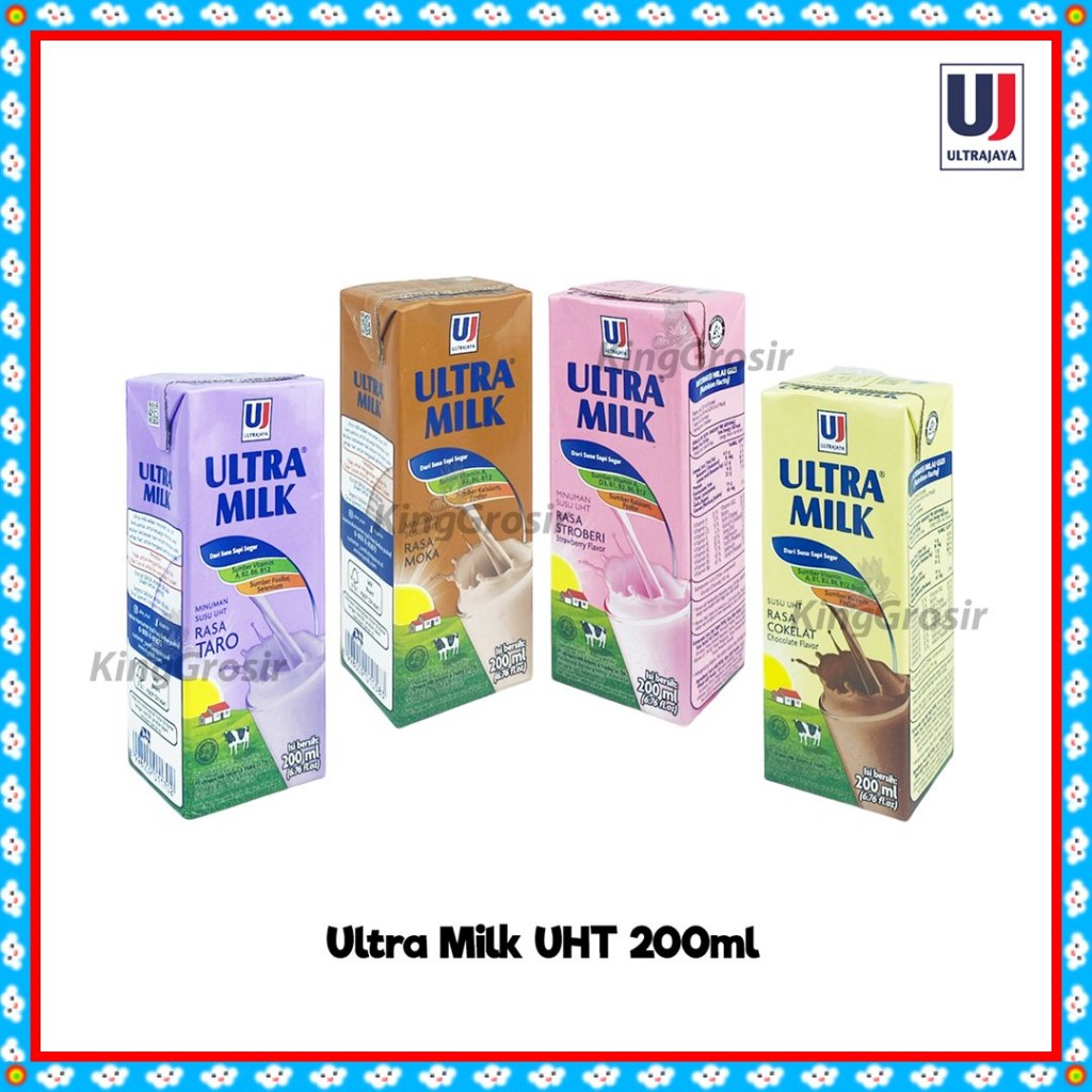 

Ultra Milk Susu UHT 200 ML (1pcs) Susu Sapi Segar