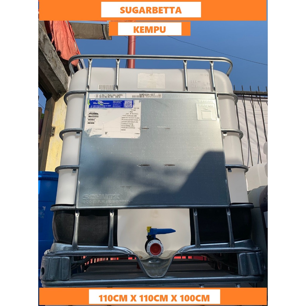 Kempu air IBC tank toren 1000liter