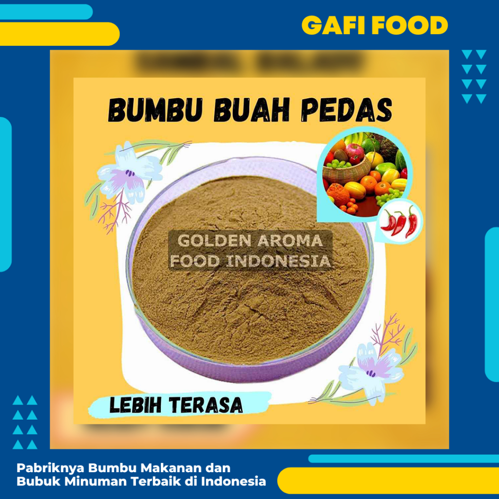 

BUMBU TABUR BUMBU BUAH PEDAS 1KG BUMBU BUAH PEDAS 1 KG FOOD GRADE 1Kg Bubuk Bumbu Tahu Bulat