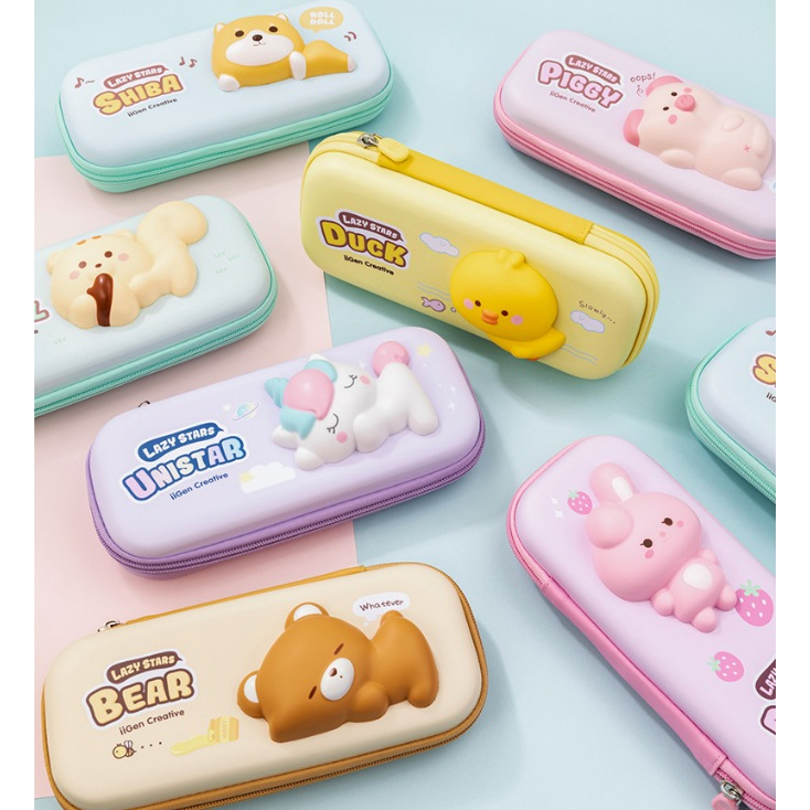 

Kotak Pensil Premium Tempat pensil / Pencil Case 3D Squishy Timbul Karakter lucu Anak - Stress Relief Anti Scratch - Waterproof