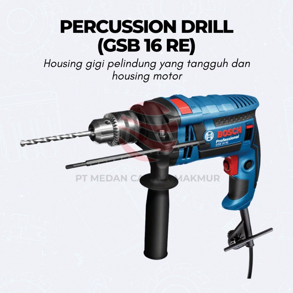 Bosch GSB 16 RE Bor Tembok Listrik 13MM 750Watt