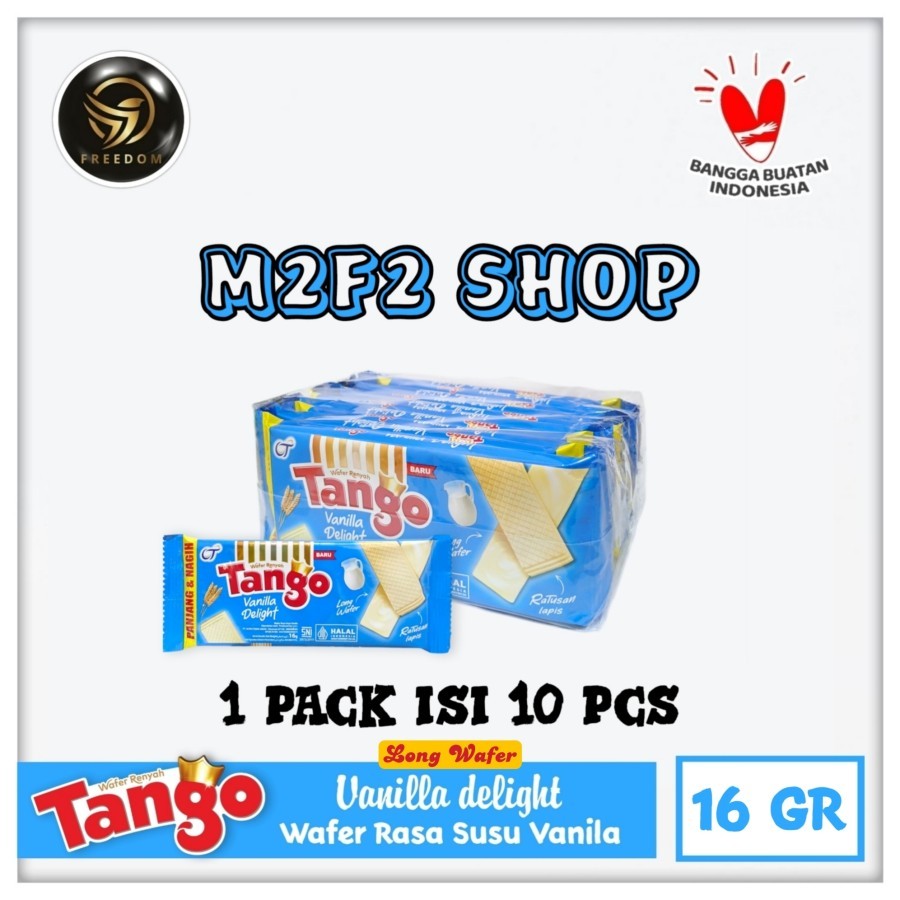 

Tango Wafer Vanilla Delight | Susu Vanila Sachet - 16 gr (Kemasan 1 Renceng)