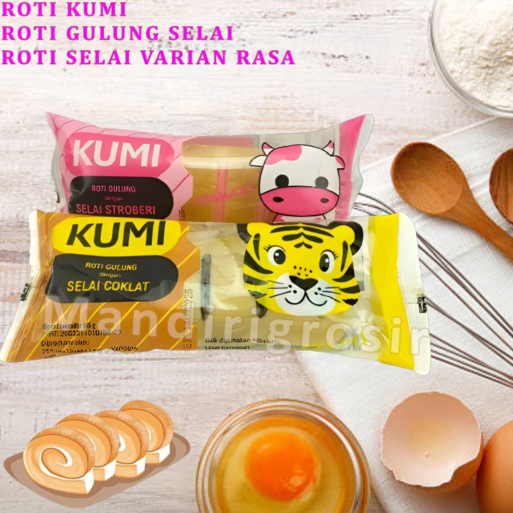 

Roti Gulung Dengan Selai * Roti Kumi * Roti Selai Aneka Varian Rasa * 55gr